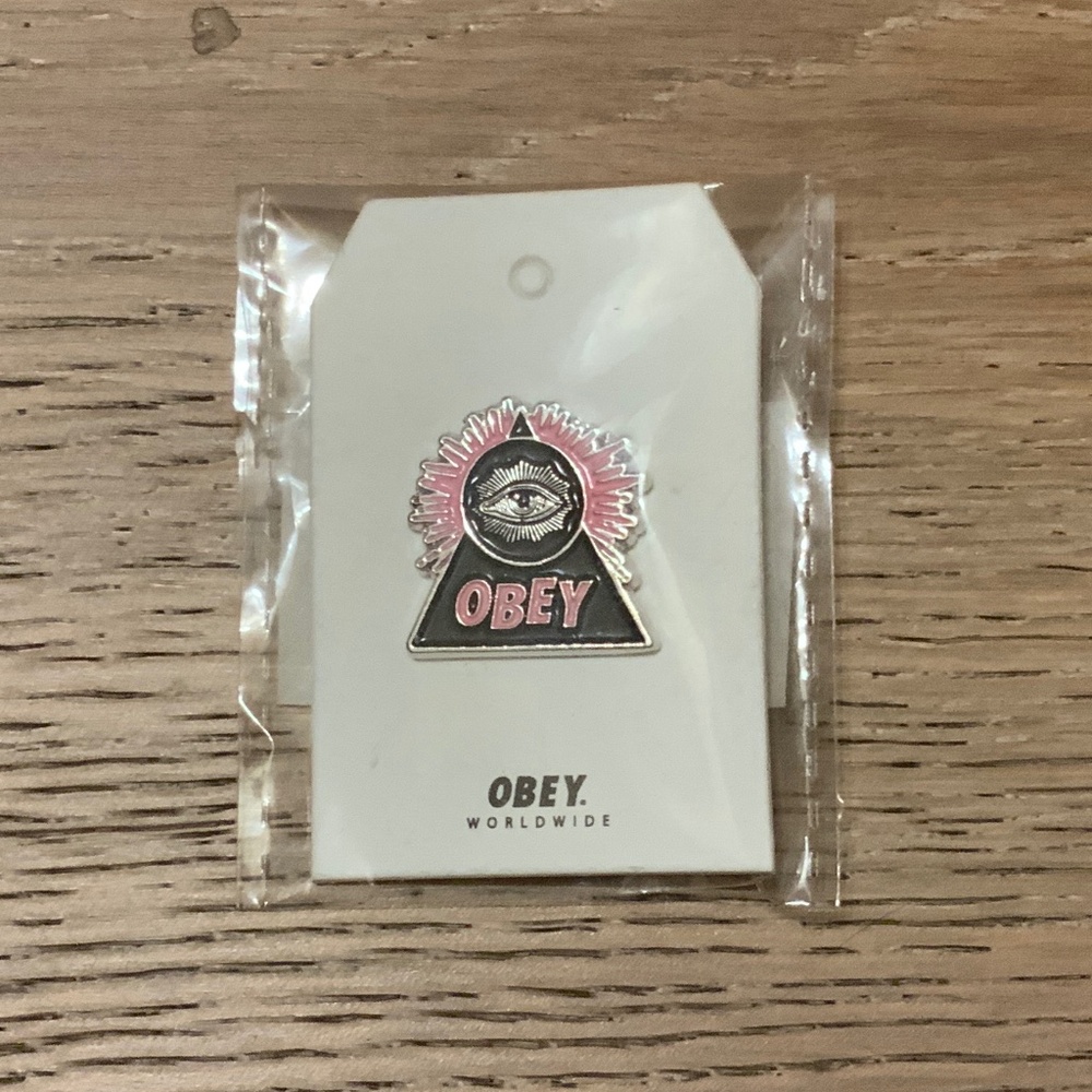 OBEY Pyramid Eye Pin